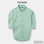 Áo sơ mi nam trung niên vải Oxford trơn cao cấp tay dài PAPAGO túi thêu logo - P23SDCT001 - Ảnh 14