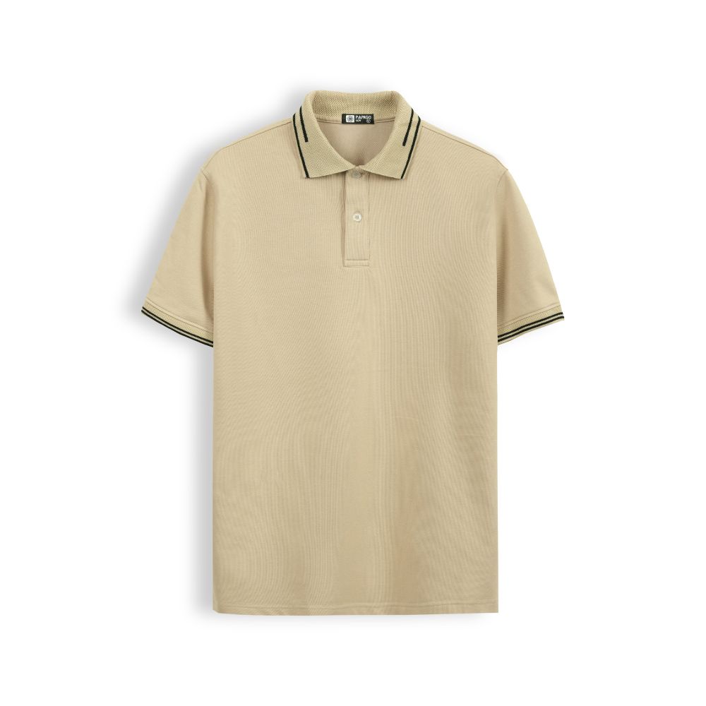 10 Áo polo PAPAGO cao cấp nam Trung niên vải cotton kim cương form rộng - P25PLCT002 - Ảnh 4