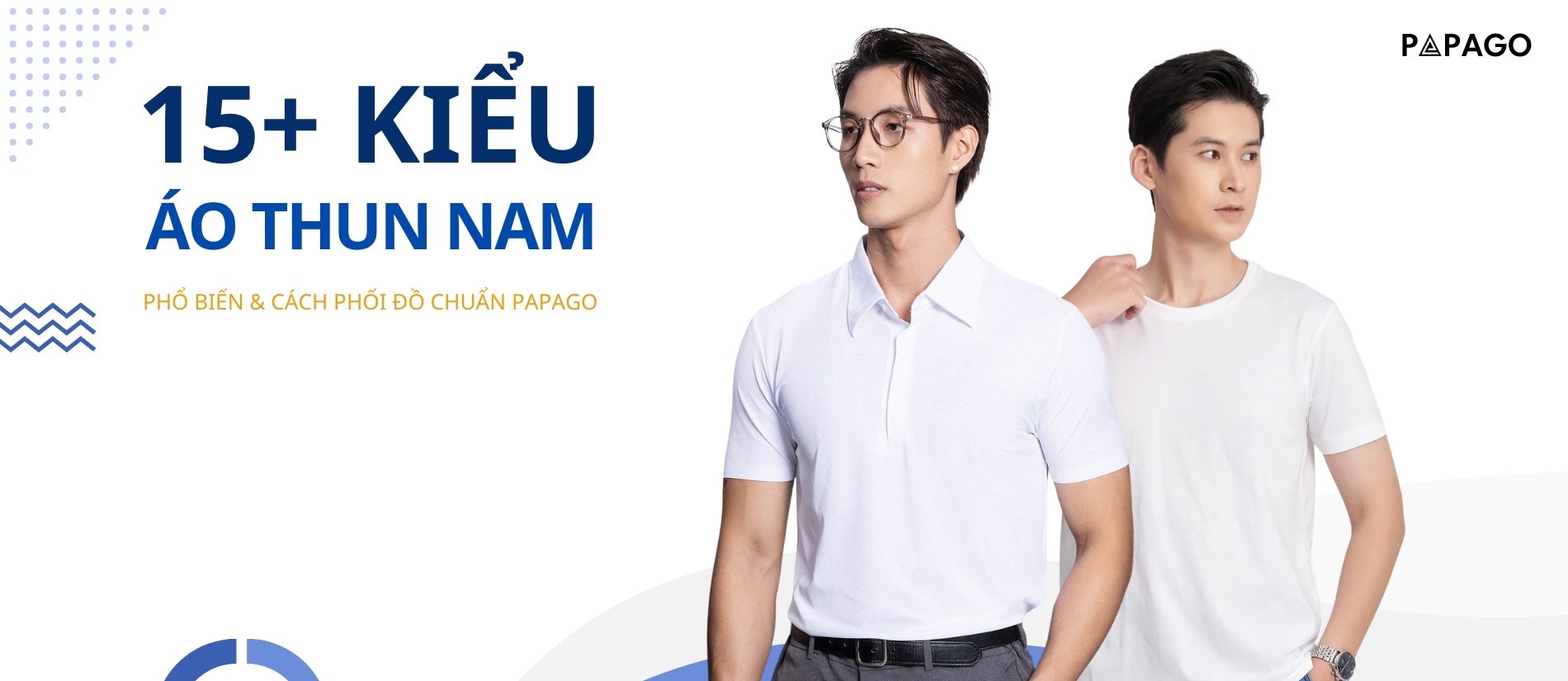 banner 15+ kiểu áo thun nam