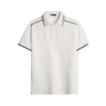 Áo polo cao cấp PAPAGO nam Trung niên vải cotton kim cương form rộng - P25PLCT003 - Ảnh 4