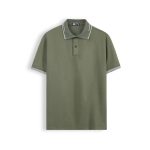 Áo polo PAPAGO cao cấp nam Trung niên vải cotton kim cương form rộng - P25PLCT002 - Ảnh 2