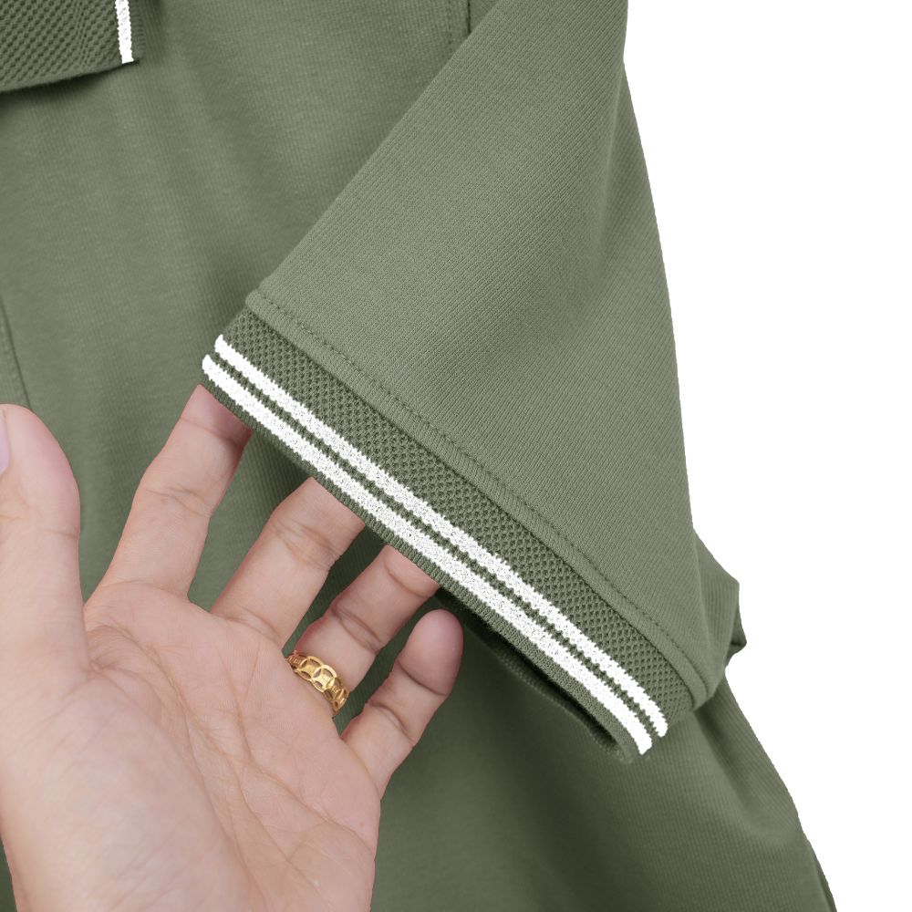 6 Áo polo PAPAGO cao cấp nam Trung niên vải cotton kim cương form rộng - P25PLCT002 - Ảnh 14