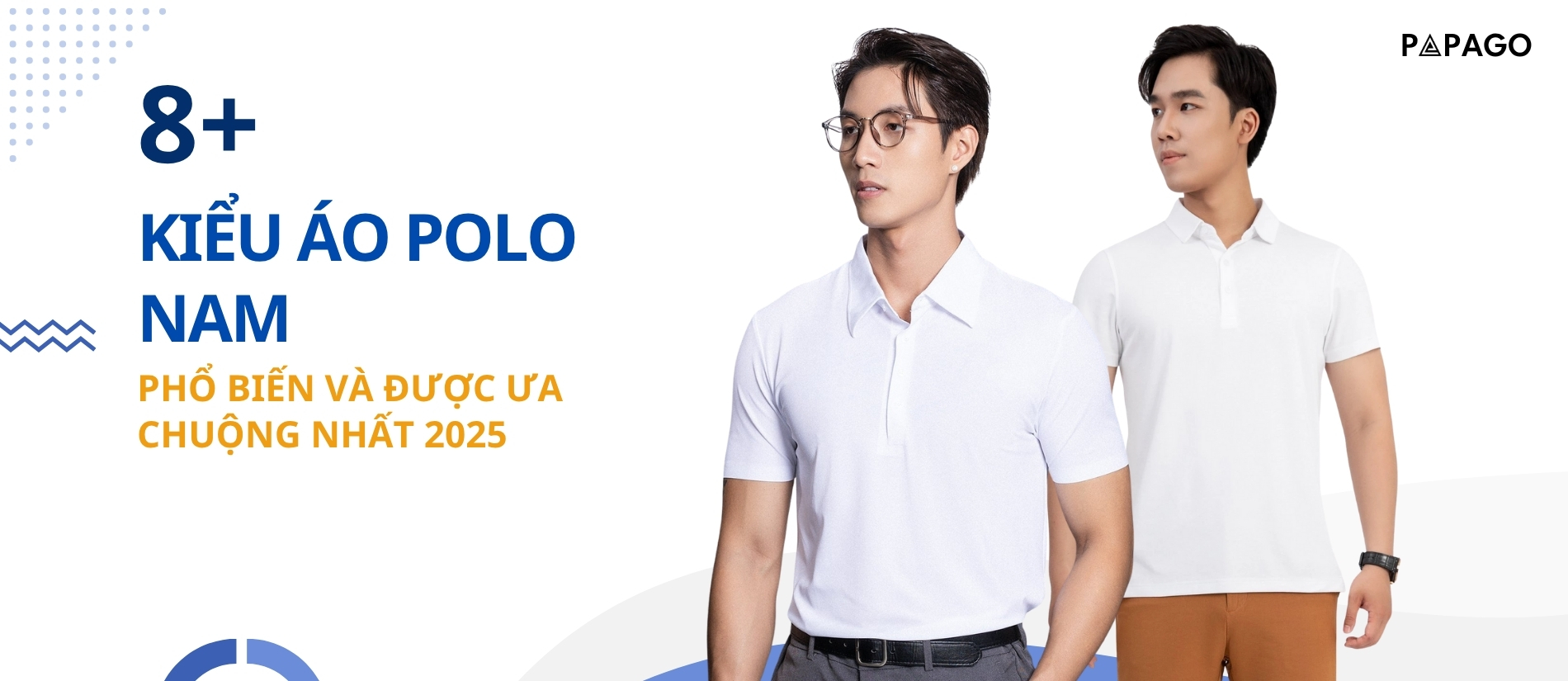 top 8 kiểu áo polo nam 2025