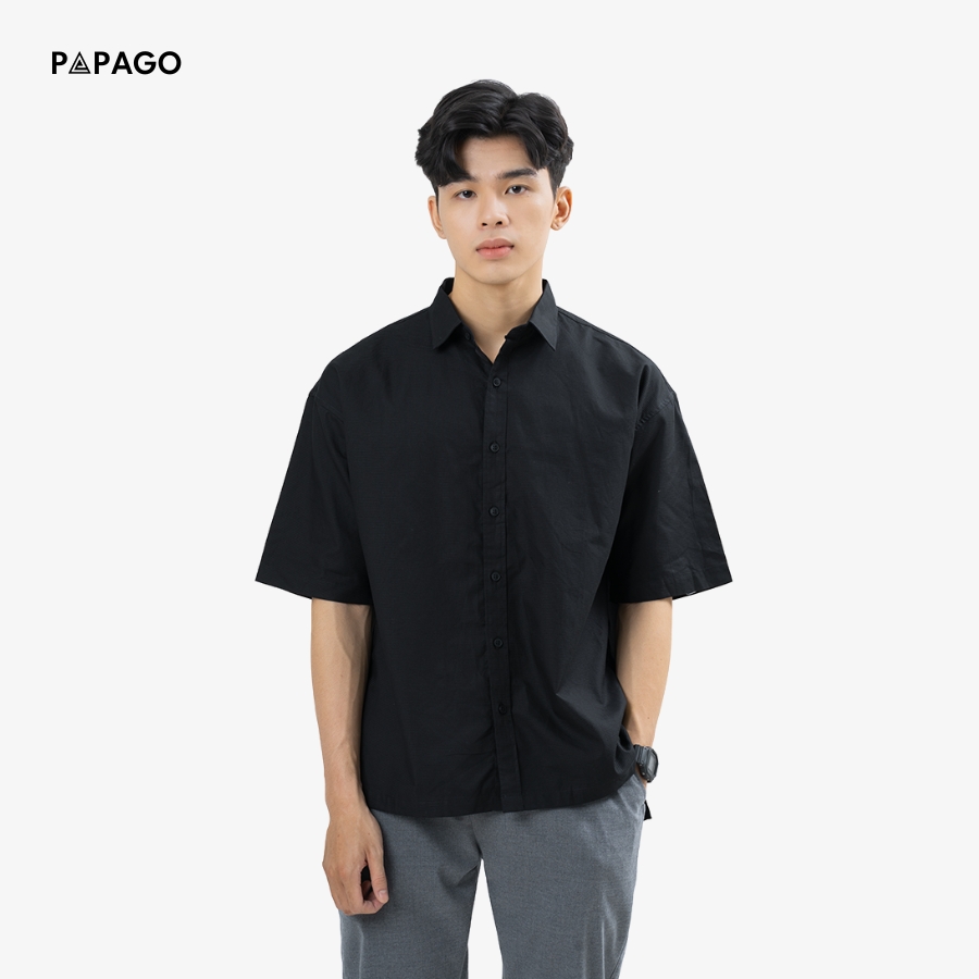 phối đồ sơ mi đen