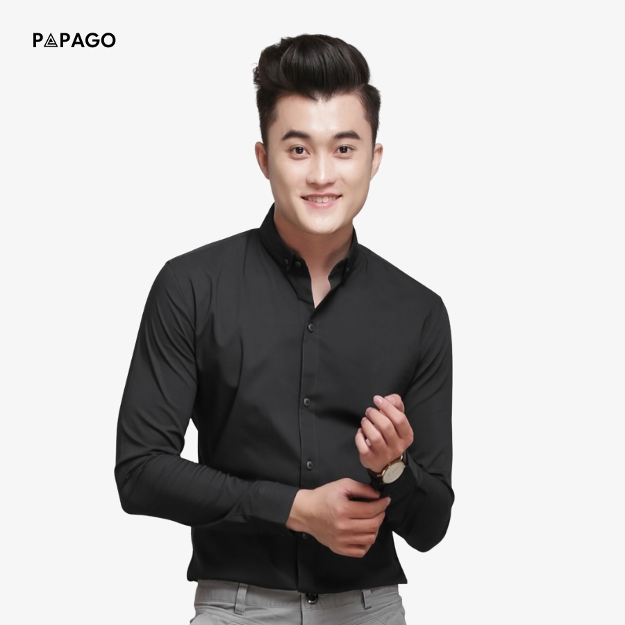 phối đồ sơ mi đen