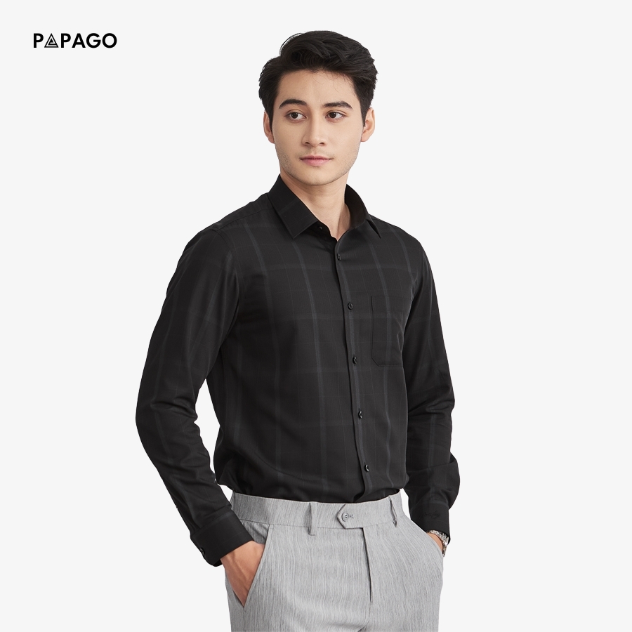 phối đồ sơ mi đen
