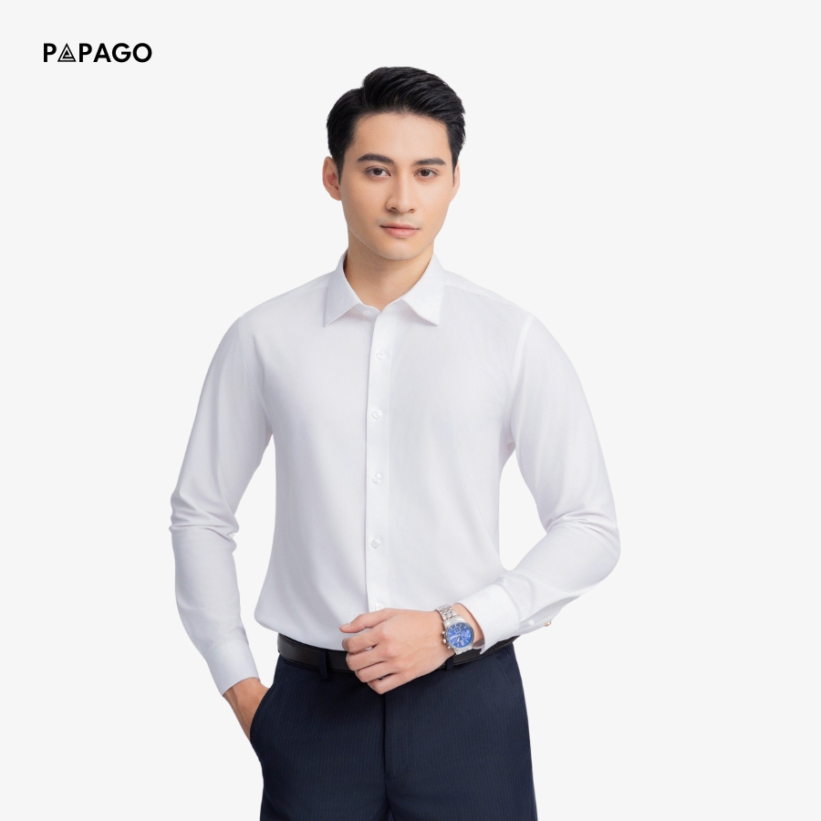 phối đồ áo sơ mi trắng