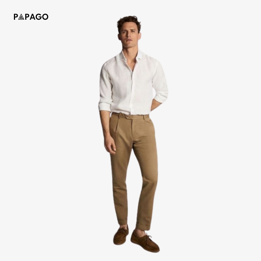 phối đồ áo sơ mi trắng