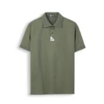 Áo polo cao cấp PAPAGO nam Trung niên vải cotton kim cương form rộng thêu logo trụ áo - P25PLCT004 - Ảnh 10
