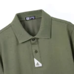 Áo polo cao cấp PAPAGO nam Trung niên vải cotton kim cương form rộng thêu logo trụ áo - P25PLCT004 - Ảnh 4