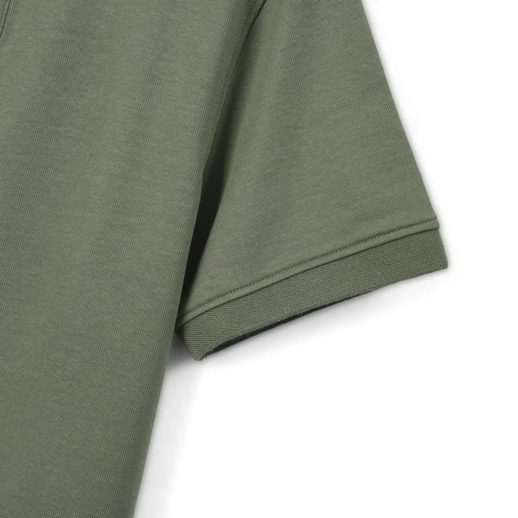 Áo polo cao cấp PAPAGO nam Trung niên vải cotton kim cương form rộng thêu logo trụ áo - P25PLCT004 - Ảnh 5