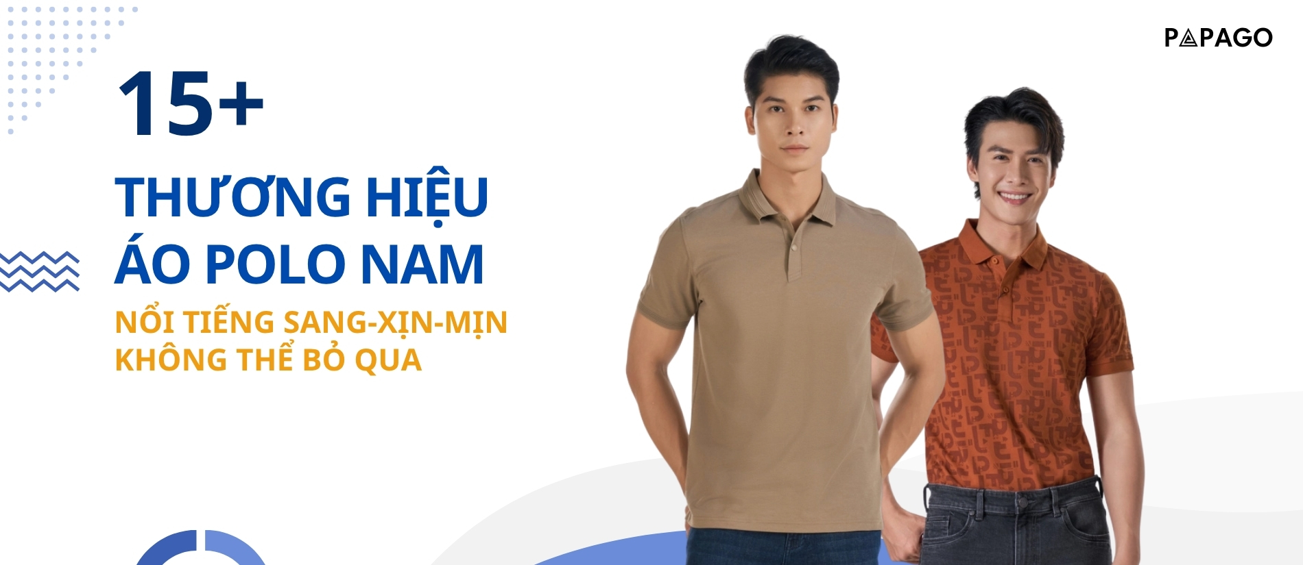 banner thương hiệu áo polo nam trugn niên